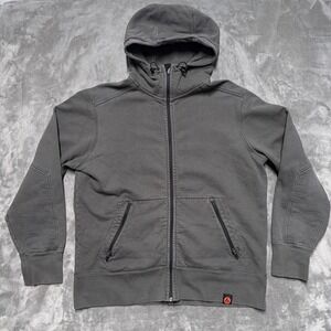 American Giant Storm Full Zip Hoodie Mens XXL Gray Cotton Made in USA Heavy